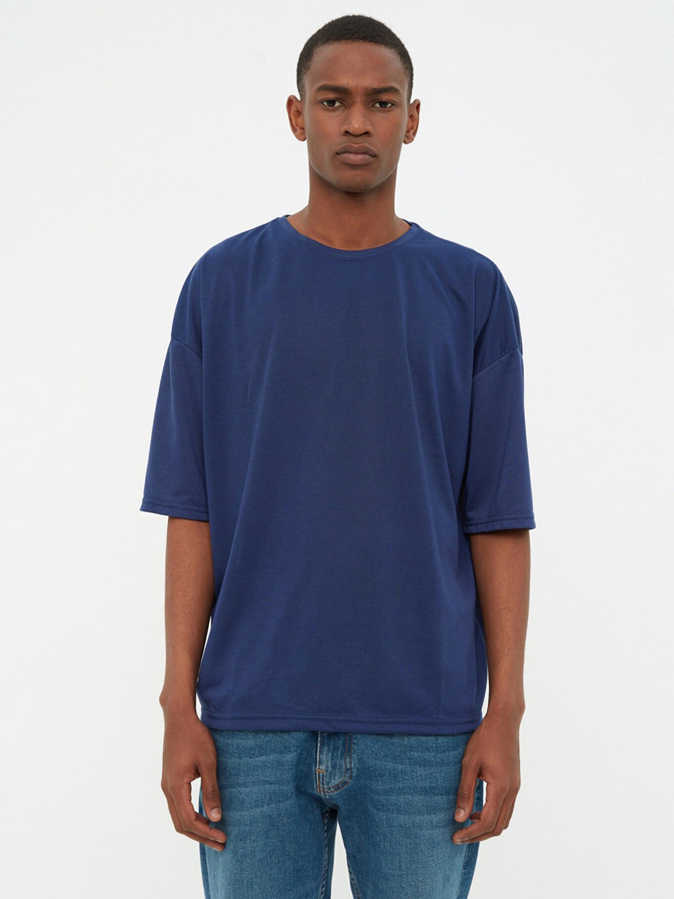 Футболка Trendyol модель TMNSS21TS0811/Lacivert Фото