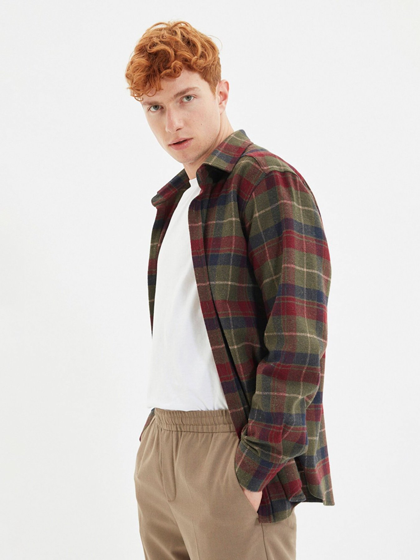 Сорочка Trendyol модель TMNAW21GO0024/Haki Фото