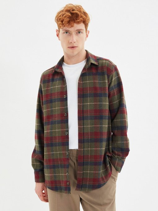 Сорочка повсякденна Trendyol модель TMNAW21GO0024/Haki Фото