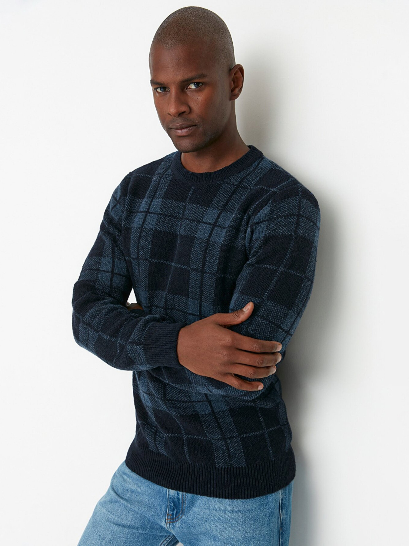 Джемпер Trendyol модель TMNAW21KZ0369/Indigo Фото