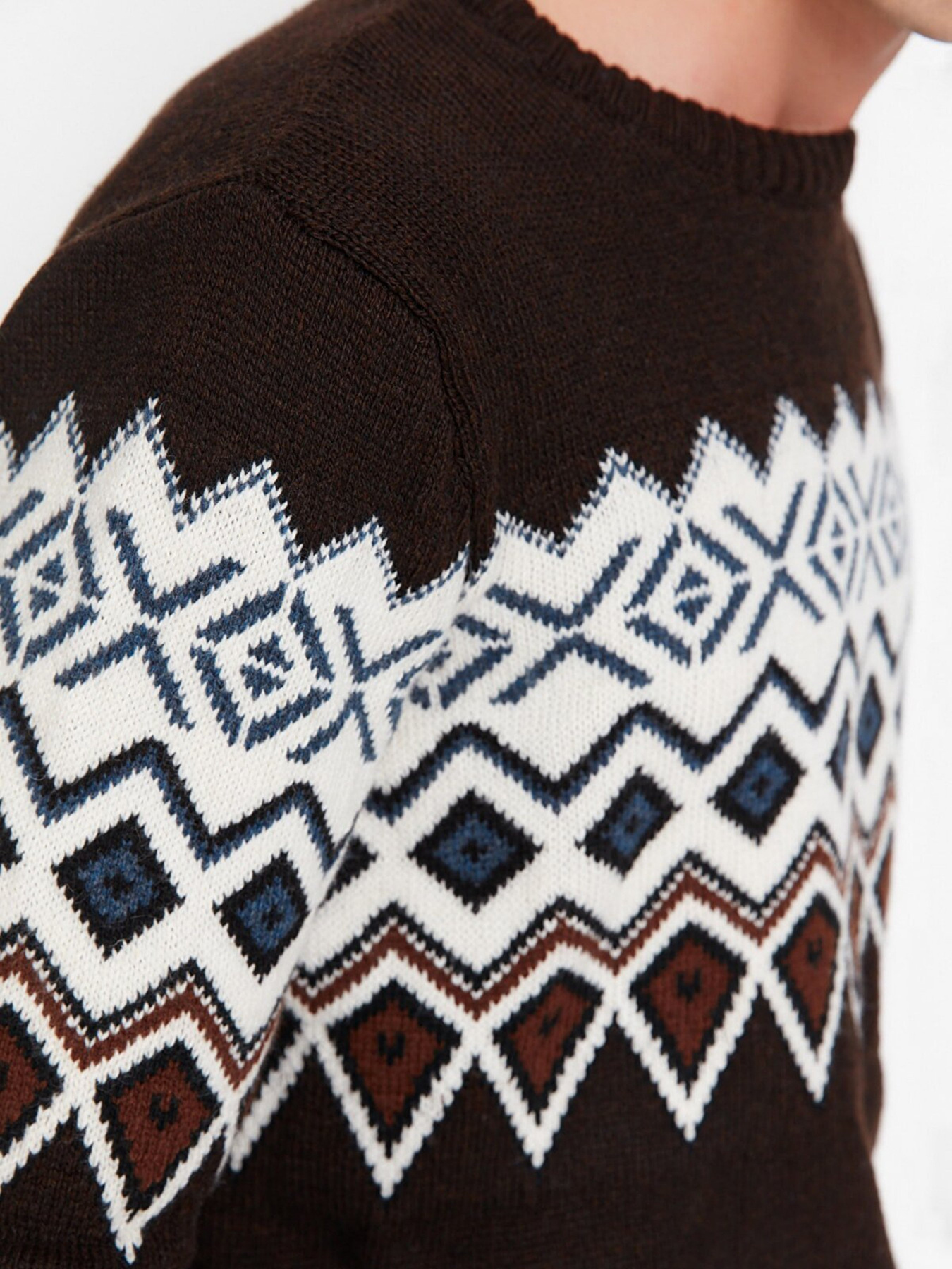 Джемпер Trendyol модель TMNAW21KZ0382/Kahverengi Фото