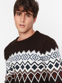 Джемпер Trendyol модель TMNAW21KZ0382/Kahverengi Фото