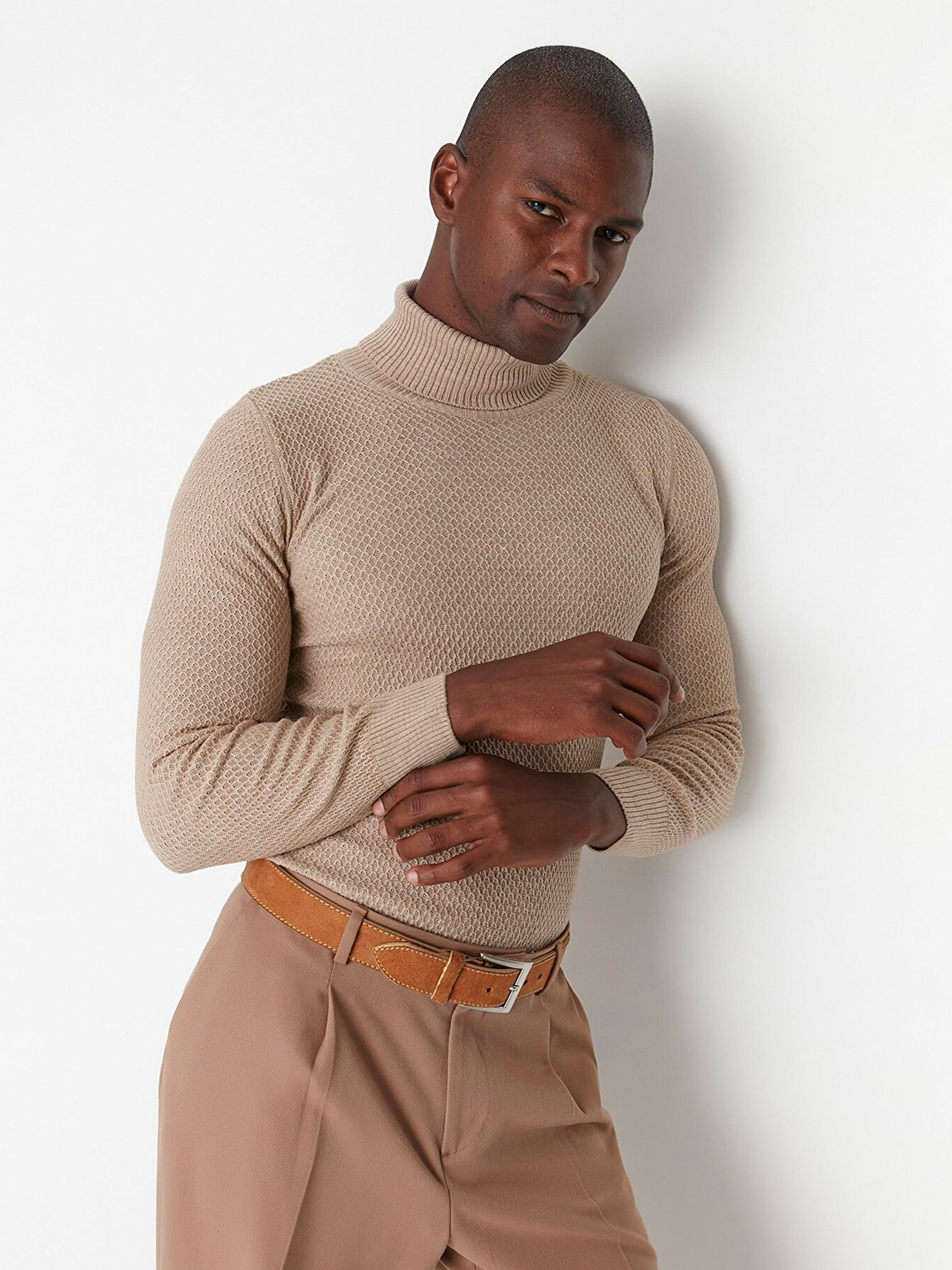 Гольф Trendyol модель TMNAW21KZ0575/Bej Гольф Trendyol модель TMNAW21KZ0575/Bej Фото