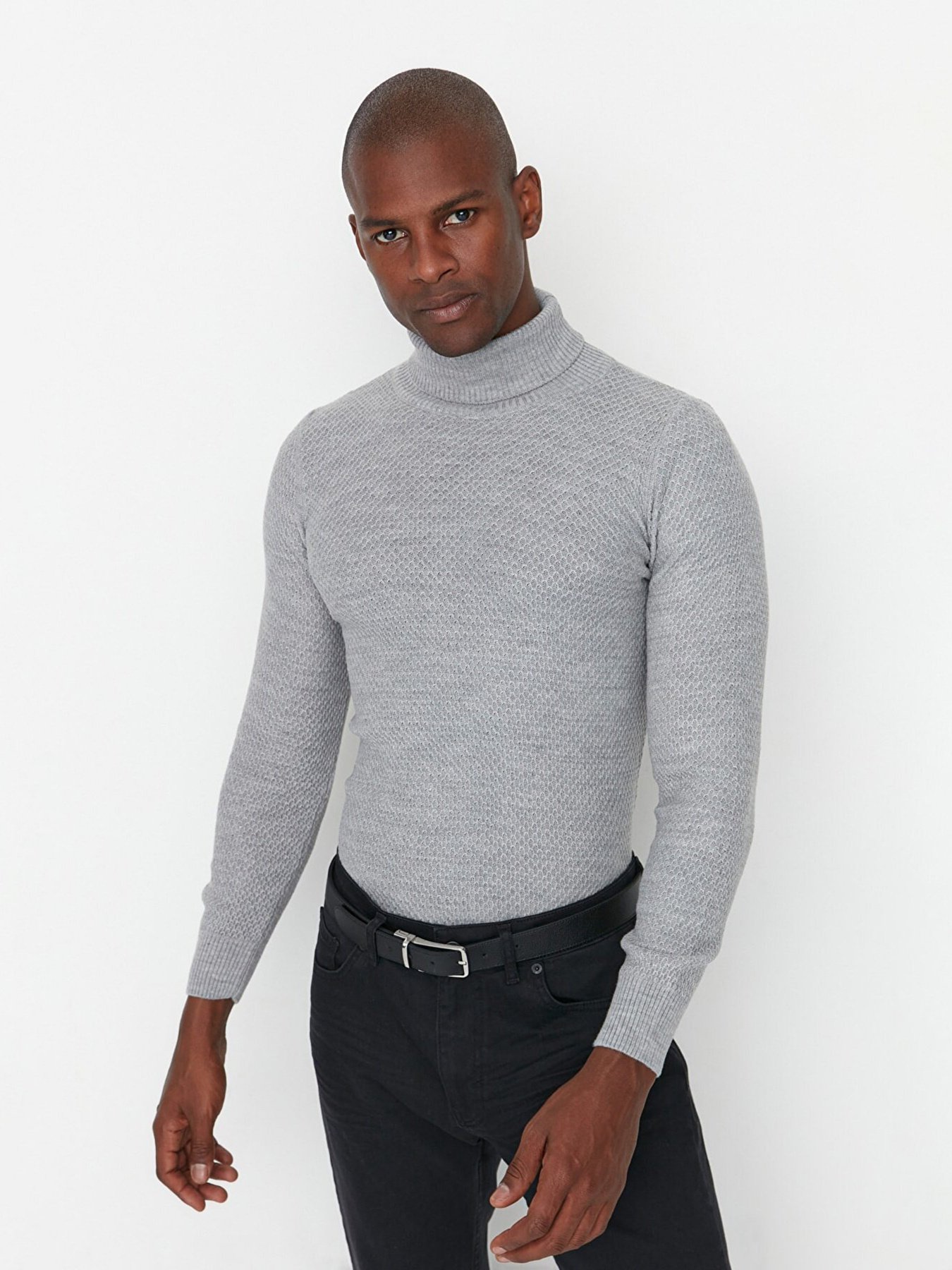 Водолазка Trendyol модель TMNAW21KZ0575/Gri Фото