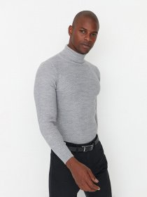 Водолазка Trendyol модель TMNAW21KZ0575/Gri Фото