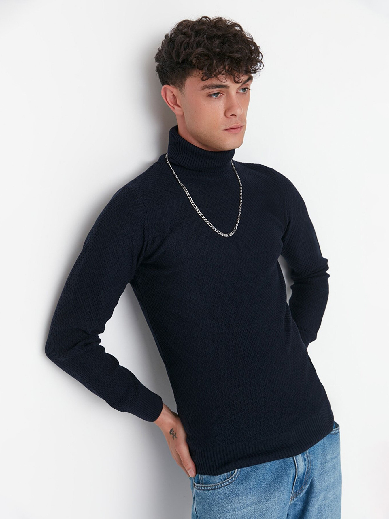 Водолазка Trendyol модель TMNAW21KZ0575/Lacivert Фото