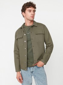 Джинсова куртка Trendyol Модель TMNAW22CE0064/Haki Фото