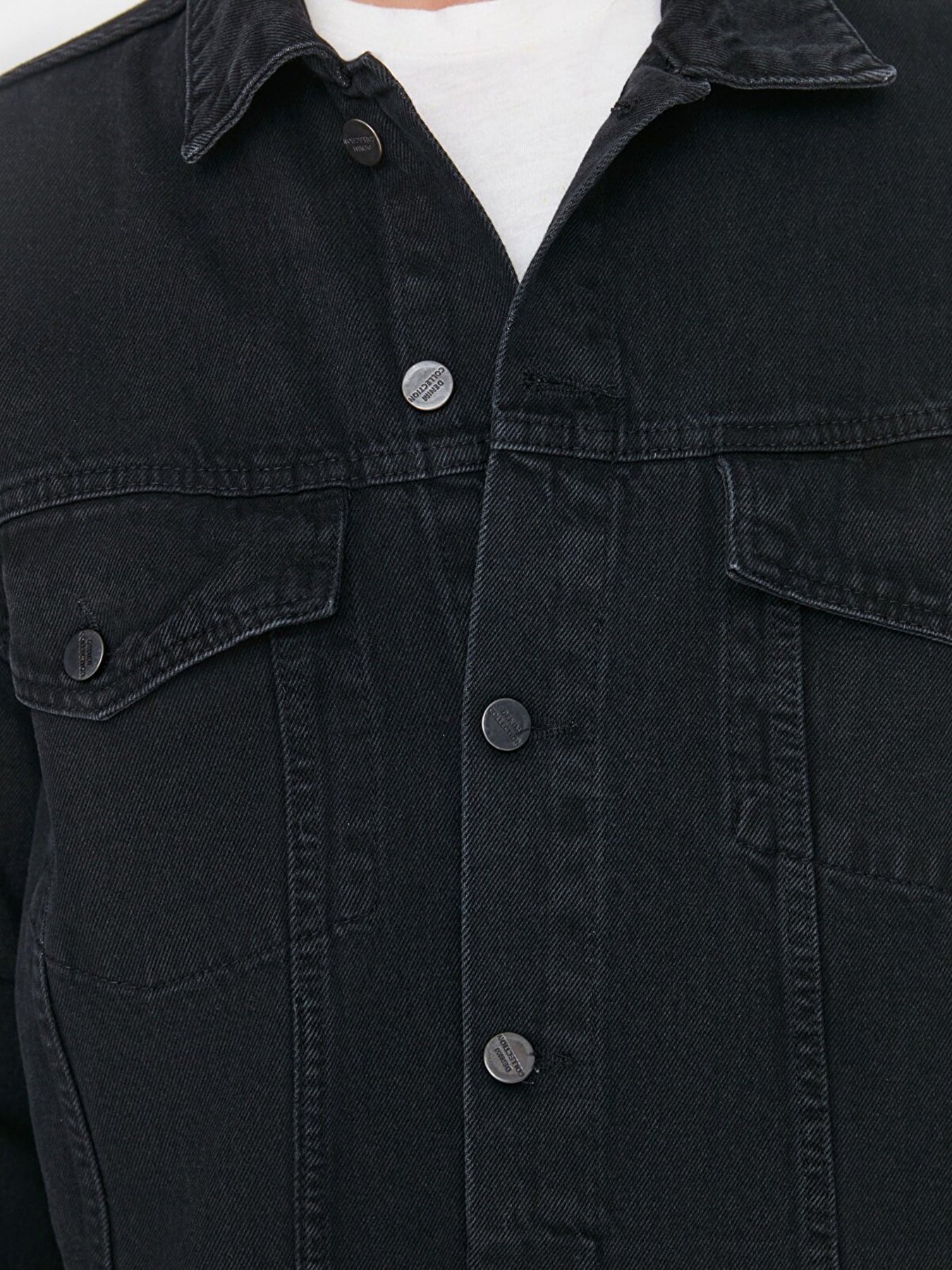 Джинсова куртка Trendyol модель TMNAW22GO0523/Antrasit Фото