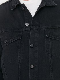 Джинсова куртка Trendyol модель TMNAW22GO0523/Antrasit Фото