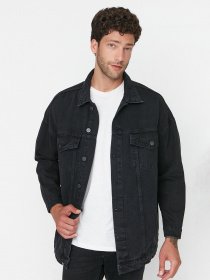 Джинсова куртка Trendyol модель TMNAW22GO0523/Antrasit Фото