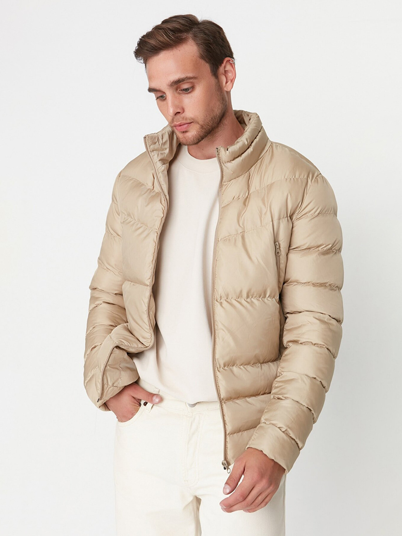 Демісезонна куртка Trendyol модель TMNAW23MO00015/Vizon Фото