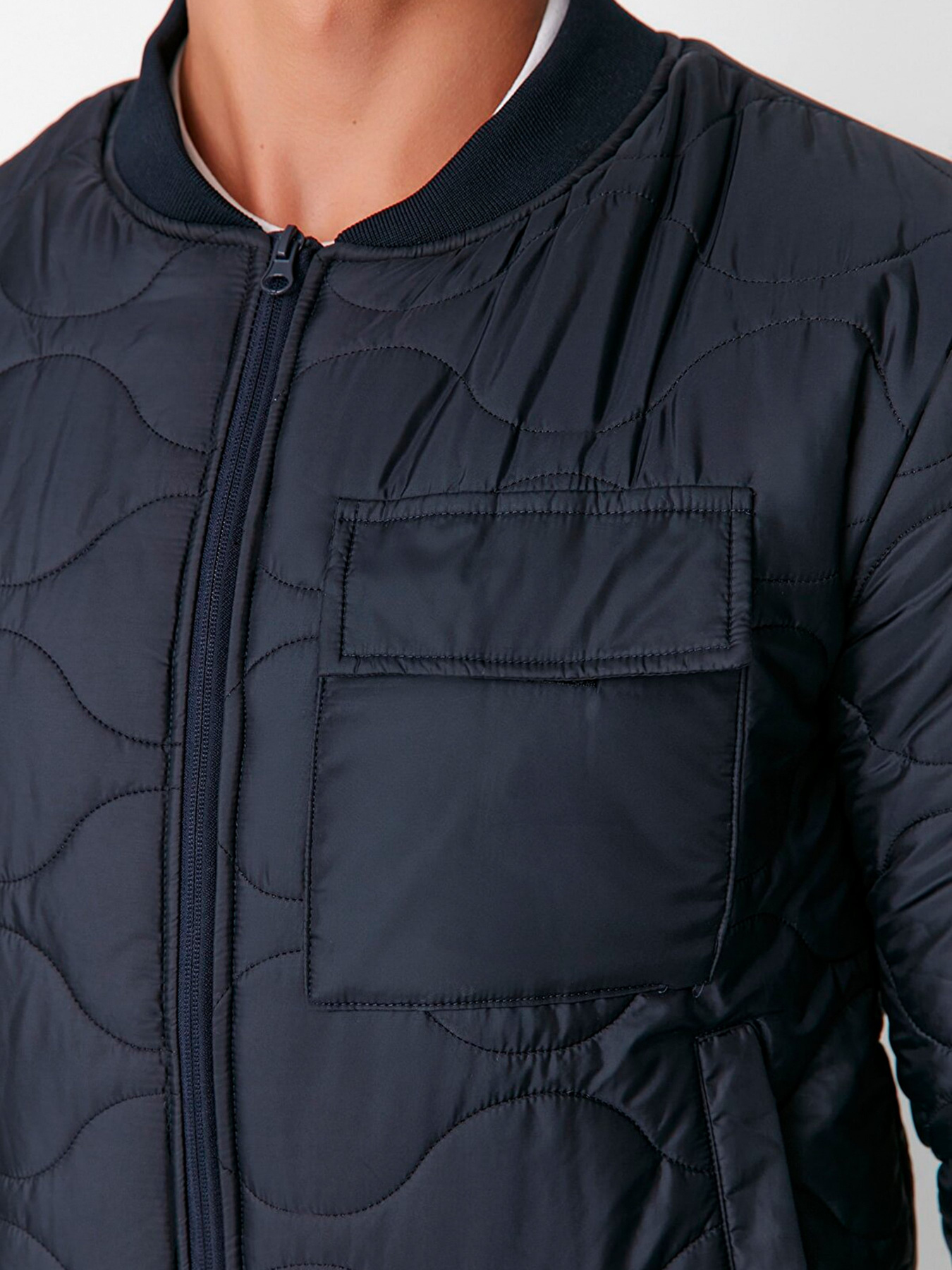 Бомбер Trendyol модель TMNAW23MO00050/Lacivert Фото