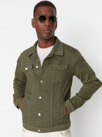 Джинсова куртка Trendyol Модель TMNSS20CE0113/Haki Фото