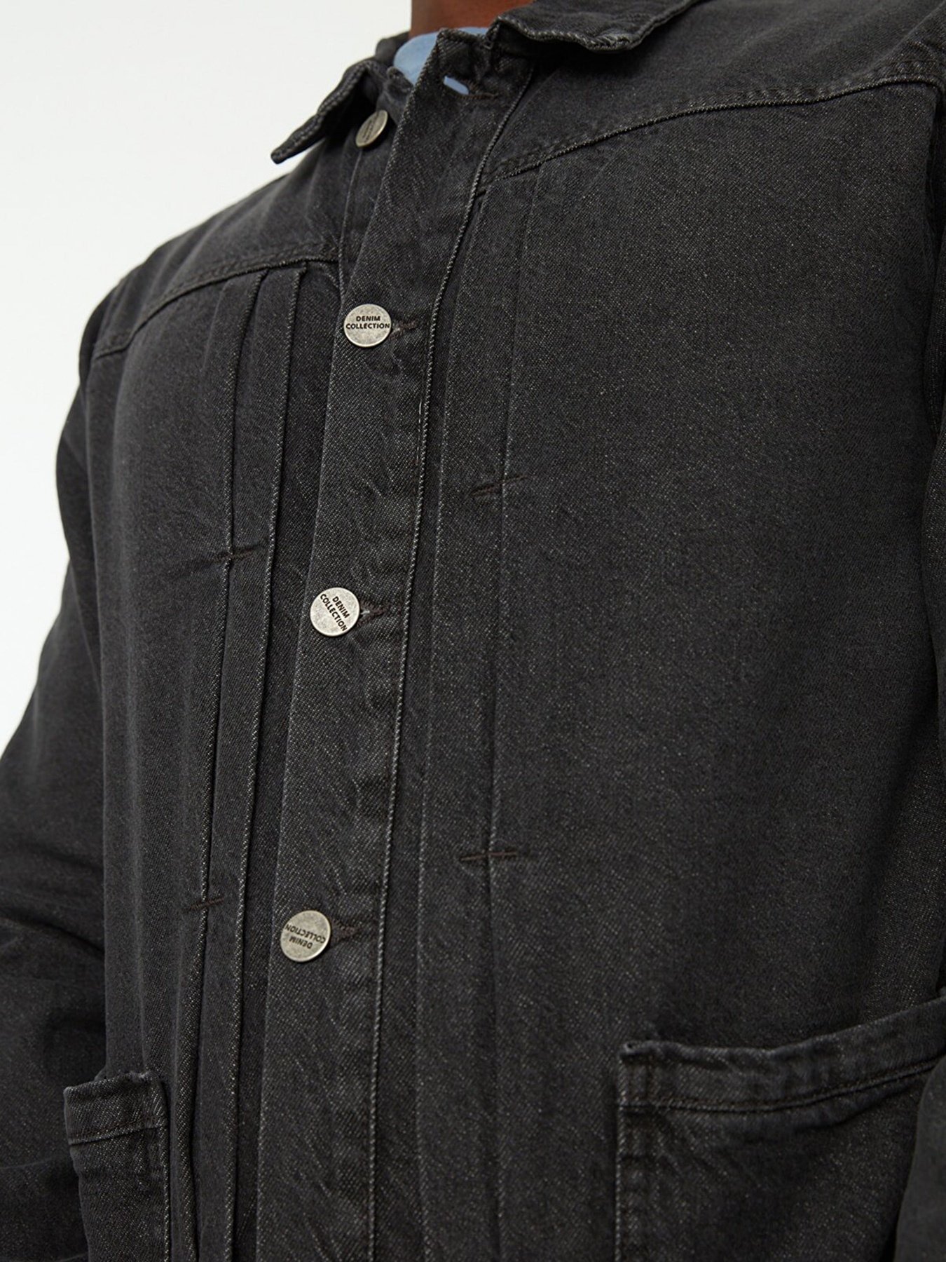 Джинсовая куртка Trendyol модель TMNSS21CE0169/Gri Фото