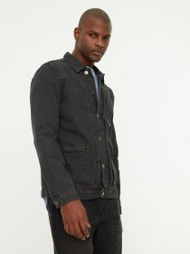 Джинсовая куртка Trendyol модель TMNSS21CE0169/Gri Фото