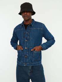 Джинсовая куртка Trendyol модель TMNSS21CE0169/Lacivert Фото