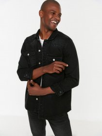 Рубашка Trendyol модель TMNSS21CE0273/Siyah Фото