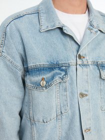 Джинсова куртка Trendyol модель TMNSS22CE0160/Mavi Фото