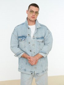 Джинсовая куртка Trendyol модель TMNSS22CE0160/Mavi Фото