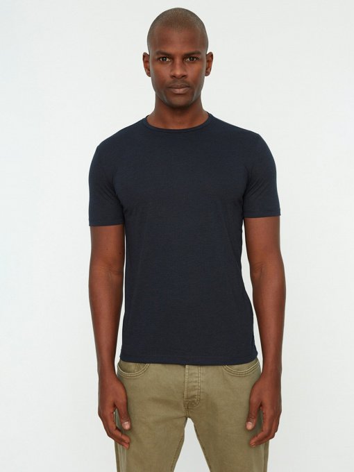 Футболка Trendyol модель TMNSS22TS0270/Lacivert Фото