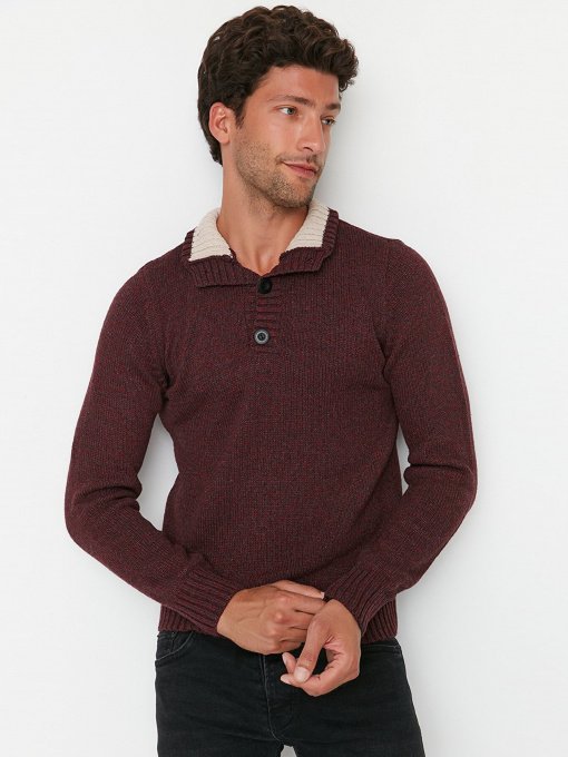 Кофта Trendyol модель TMNAW21KZ0394/Bordo Фото