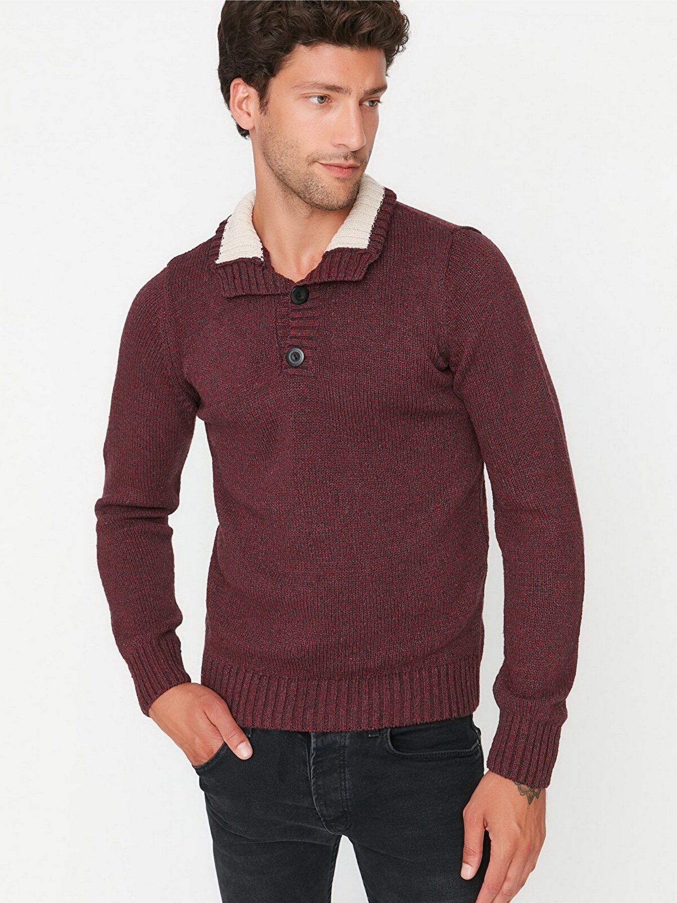 Кофта Trendyol модель TMNAW21KZ0394/Bordo Фото