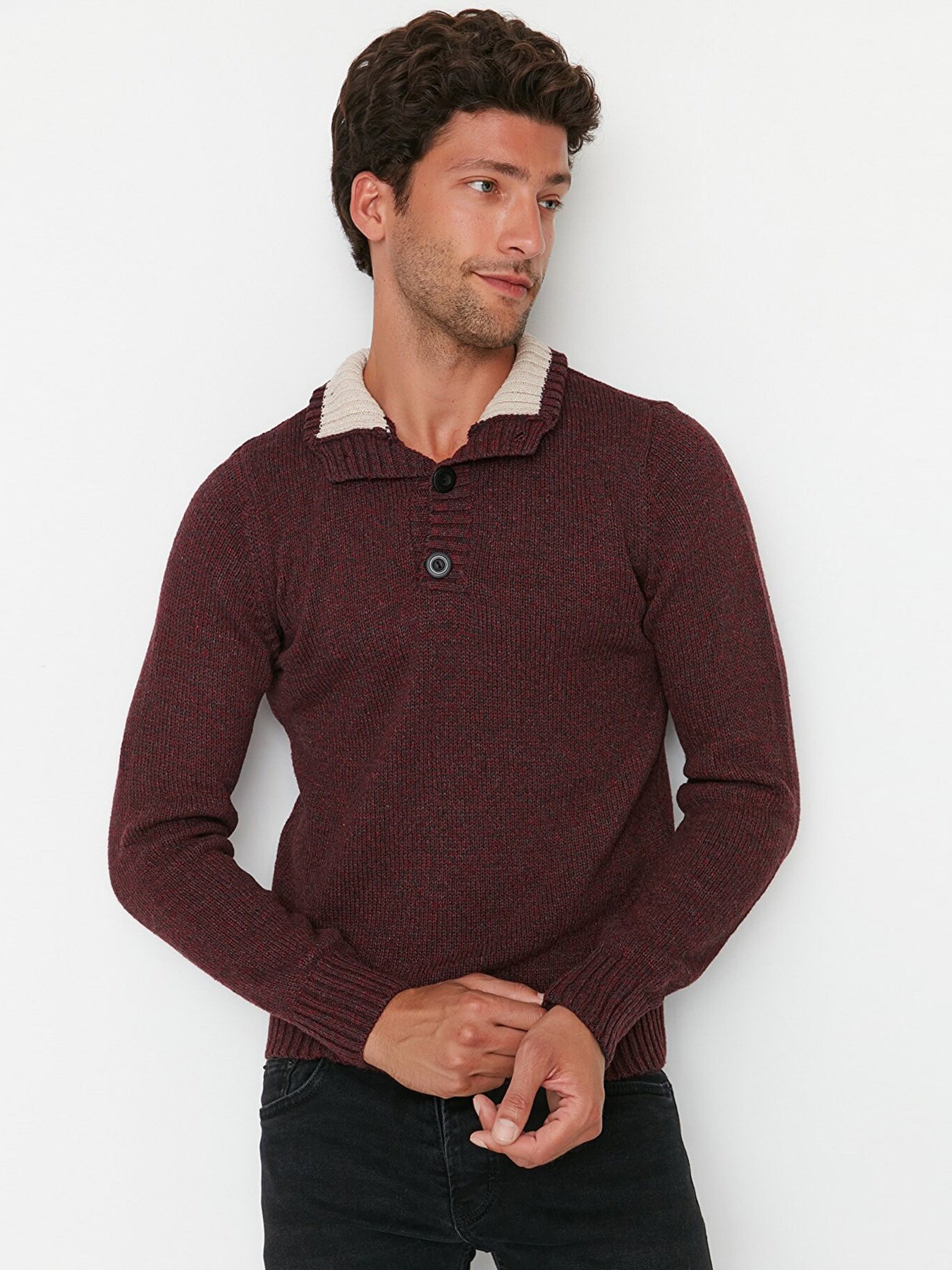 Кофта Trendyol модель TMNAW21KZ0394/Bordo Фото