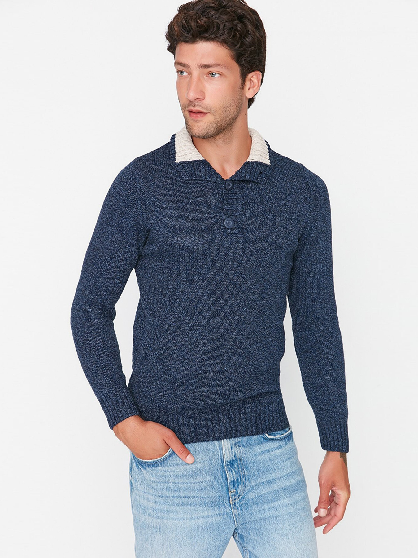 Кофта Trendyol модель TMNAW21KZ0394/Lacivert Фото