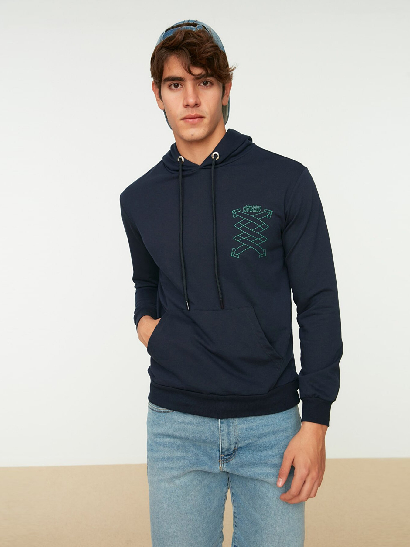 Худи Trendyol модель TMNAW21SW0581/Lacivert Фото