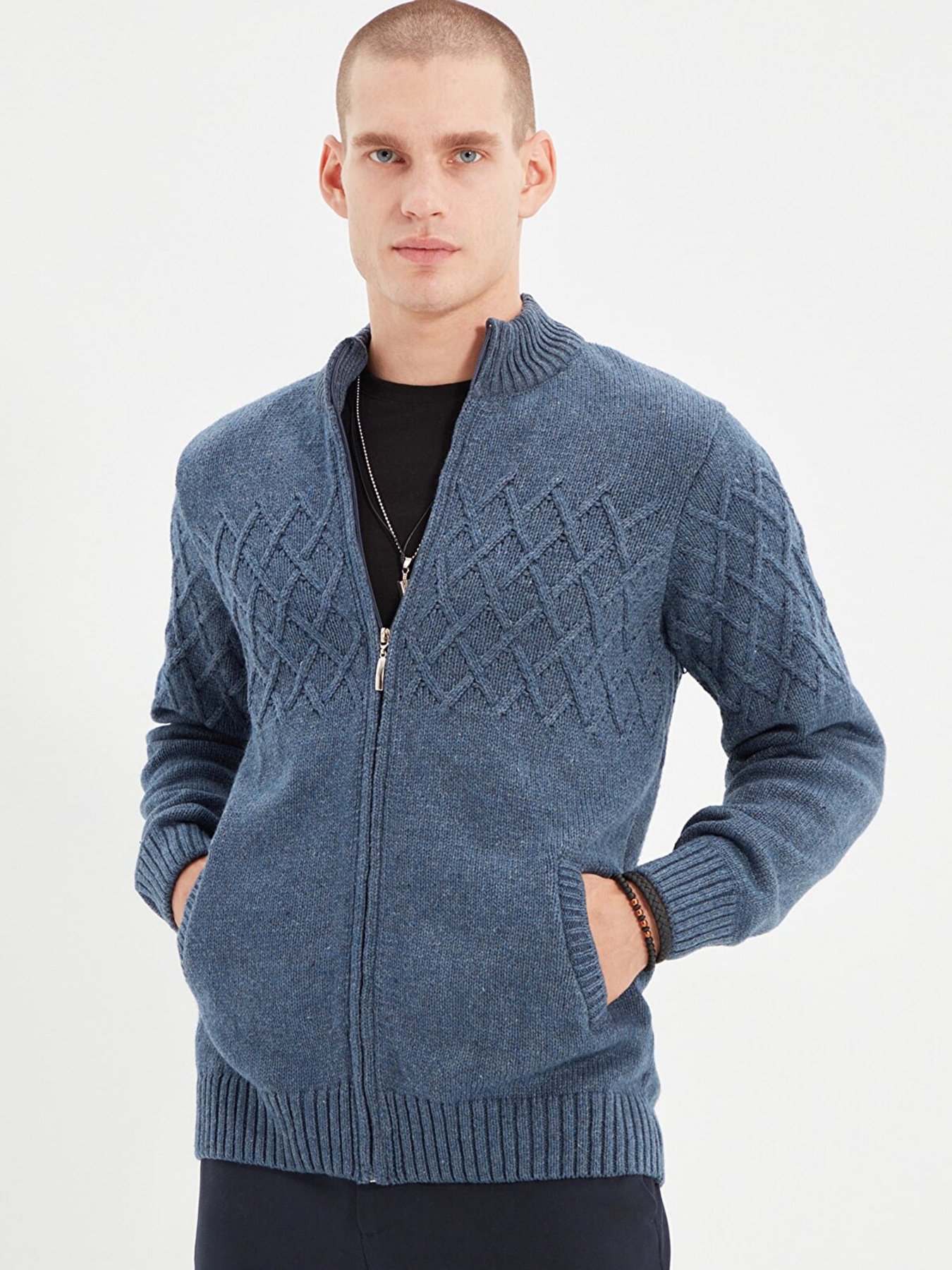 Кардиган Trendyol модель TMNAW22HI0146/Indigo Фото