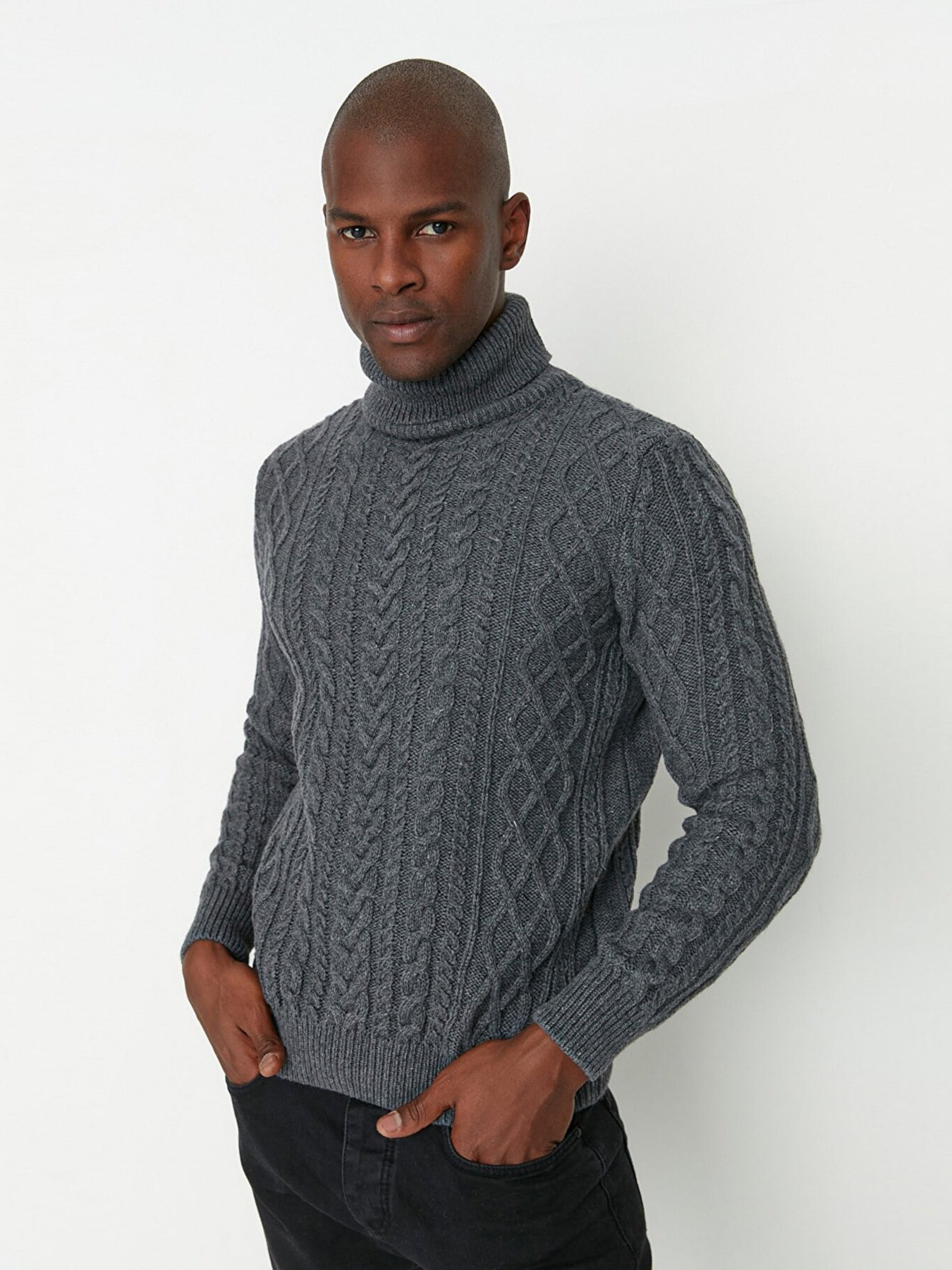 Свитер Trendyol модель TMNAW22KZ0302/Antrasit Фото