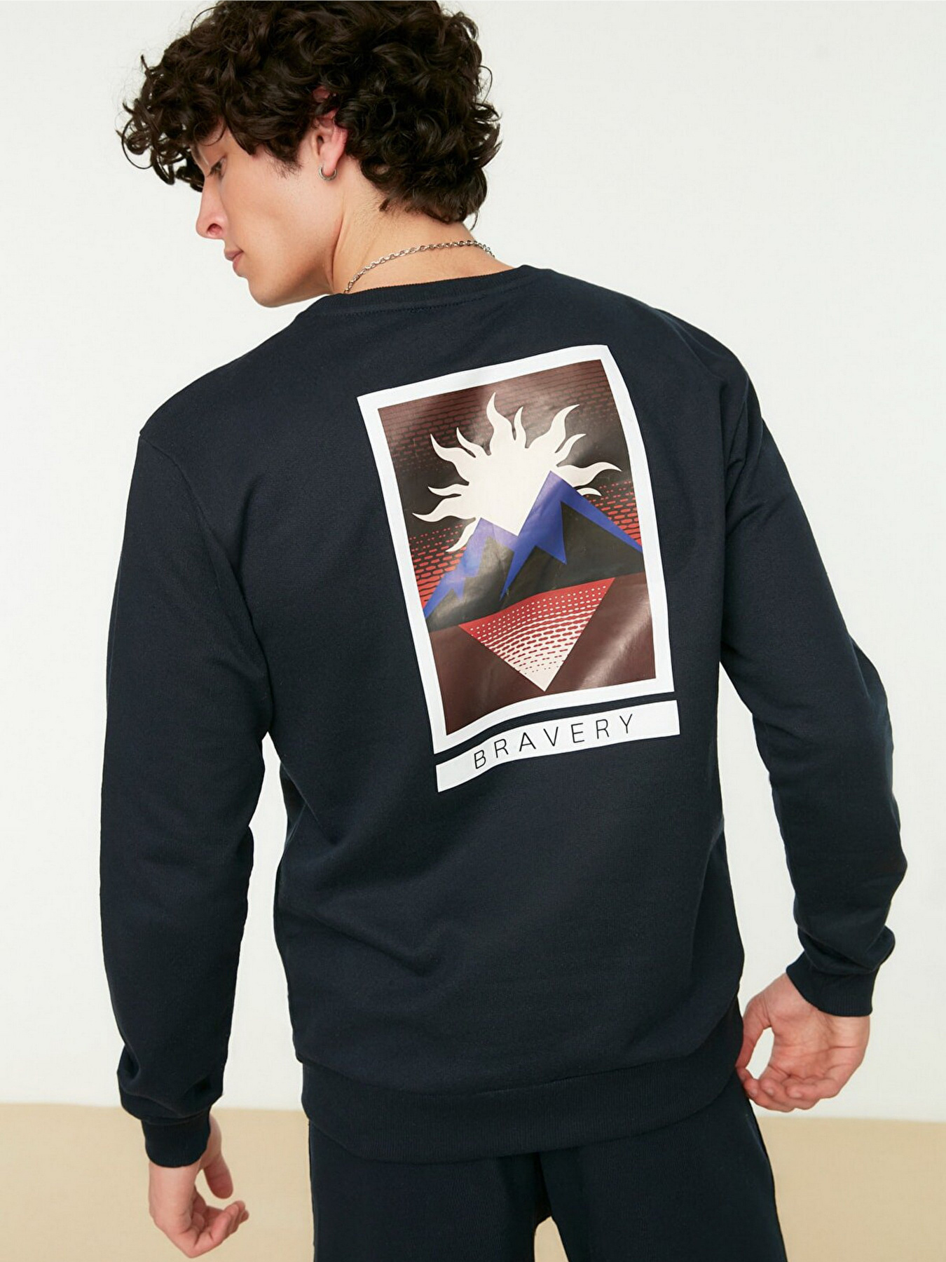 Свитшот Trendyol модель TMNAW22SW0383/Lacivert Фото