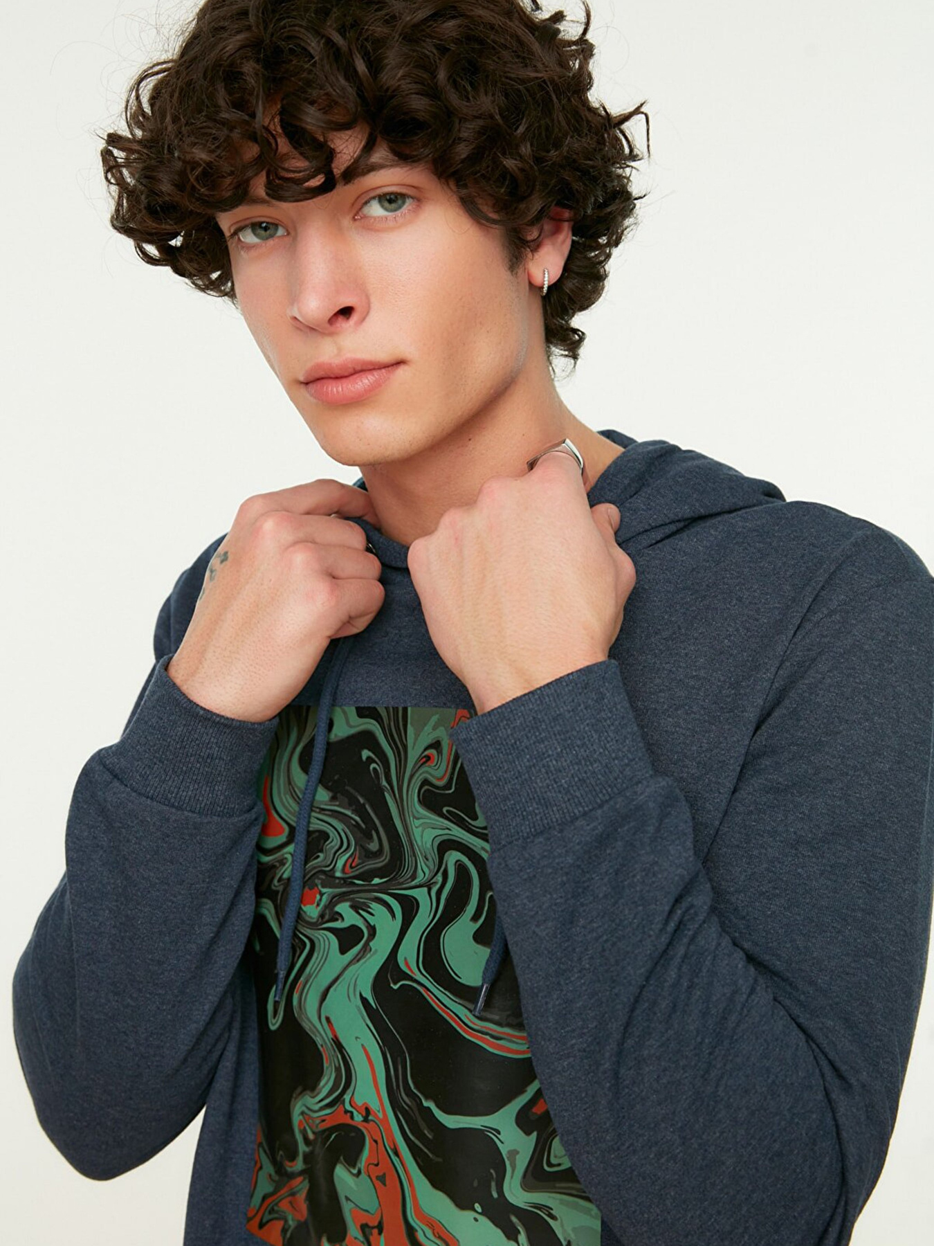 Худи Trendyol модель TMNAW22SW0975/Indigo Фото