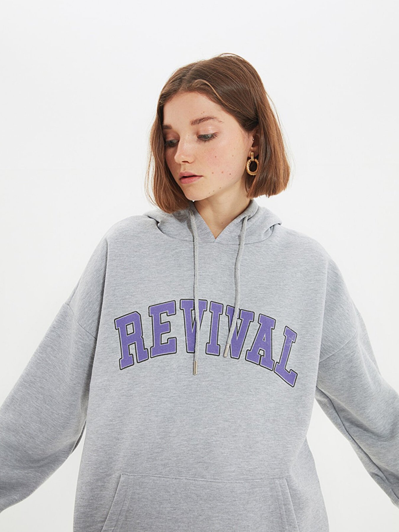 Худи Trendyol модель TMNAW22SW1462/Gri Фото