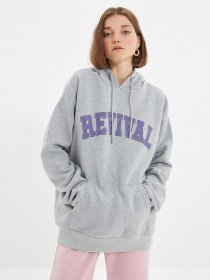 Худи Trendyol модель TMNAW22SW1462/Gri Фото