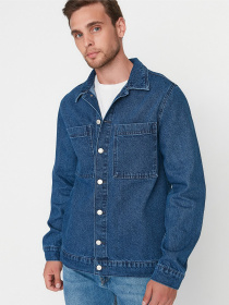 Джинсова куртка Trendyol Модель TMNAW23CE00006/Mavi Фото
