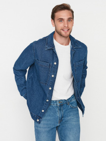 Джинсова куртка Trendyol Модель TMNAW23CE00006/Mavi Фото