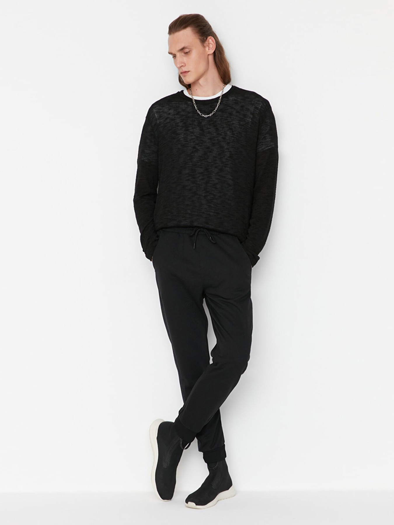 Джоггеры Trendyol модель TMNAW23EA00142/Siyah Фото