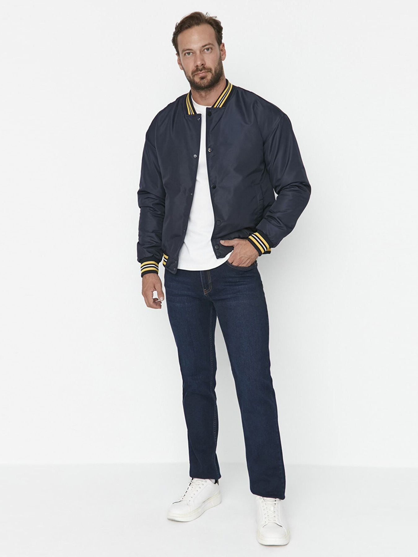 Широкие джинсы Trendyol модель TMNAW23JE00117/Lacivert Фото