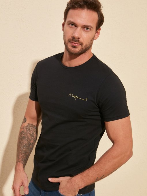 Футболки і поло Trendyol модель TMNSS20TS0083/Siyah Фото