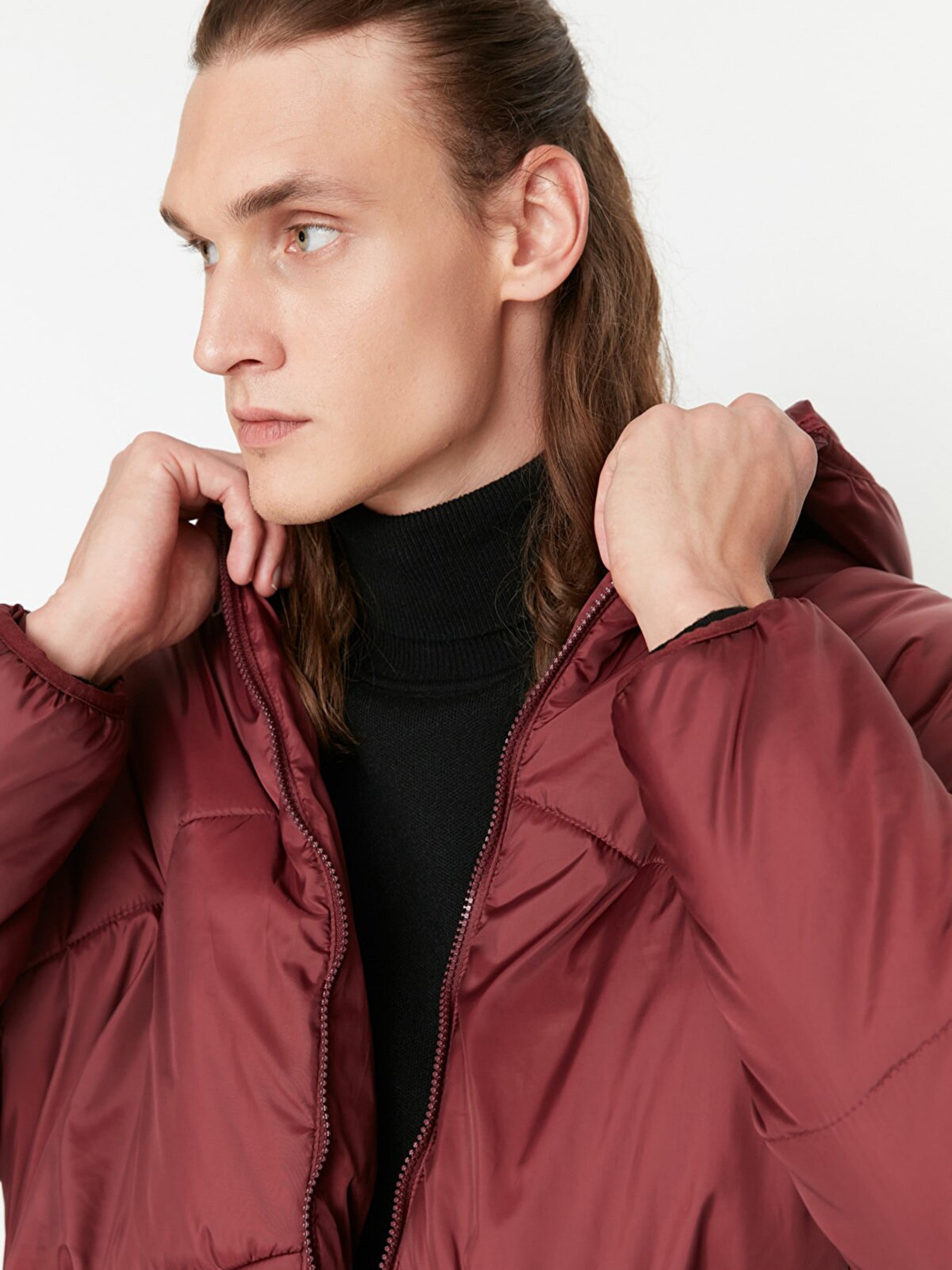 Зимняя куртка Trendyol модель TMNAW23MO00002/Bordo Фото