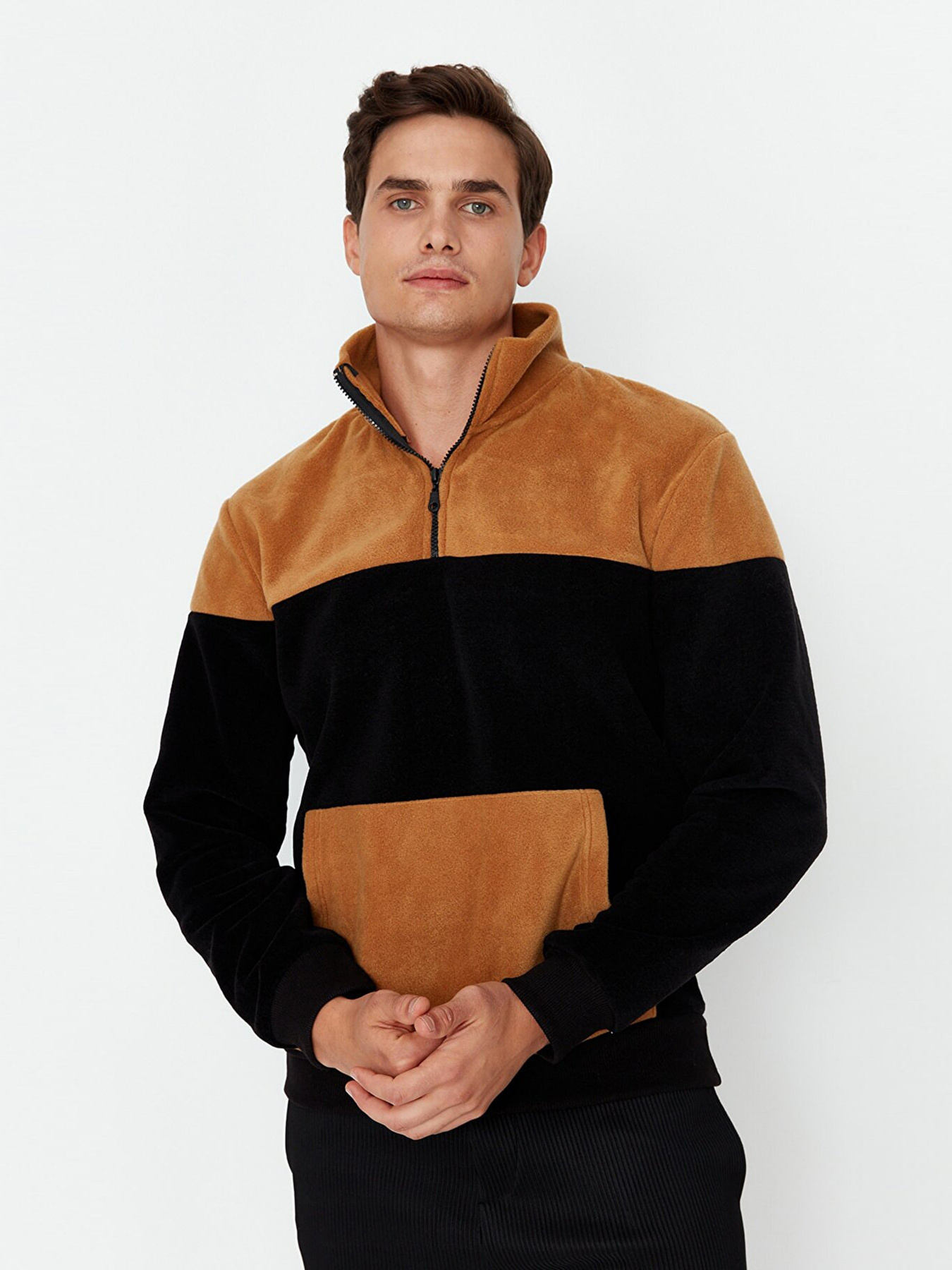 Кофта спортивная Trendyol модель TMNAW23SW00028/Camel Фото