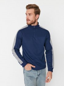 Спортивная кофта Trendyol модель TMNAW23SW00042/Lacivert Спортивная кофта Trendyol модель TMNAW23SW00042/Lacivert Фото