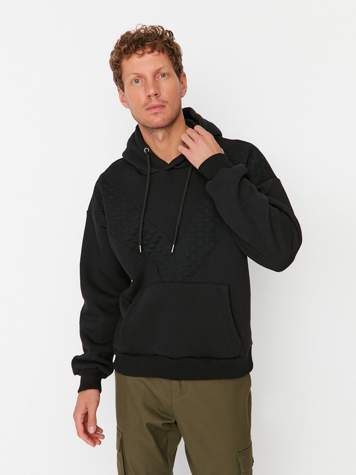 Худи Trendyol модель TMNAW23SW00125/Siyah Фото