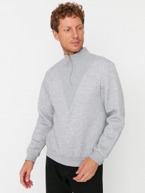 Джемпер Trendyol модель TMNAW23SW00269/Gri Melanj Джемпер Trendyol модель TMNAW23SW00269/Gri Melanj Фото