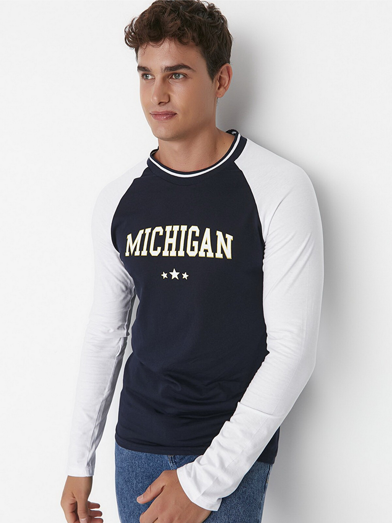 Лонгслів Trendyol модель TMNAW23TS00027/Lacivert Фото