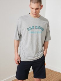 Футболки и поло Trendyol модель TMNSS21TS1228/Gri Футболки и поло Trendyol модель TMNSS21TS1228/Gri Фото