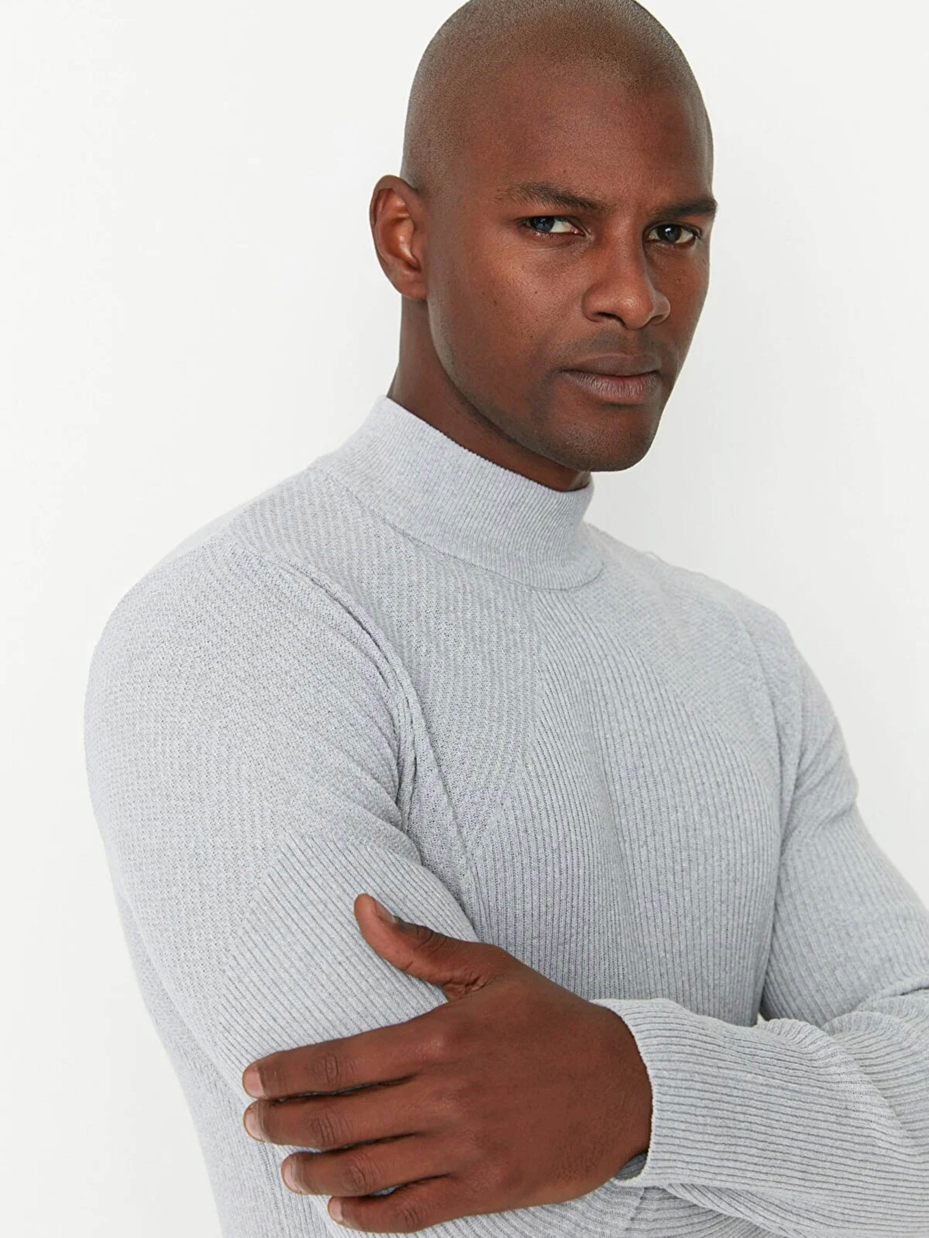 Водолазка Trendyol модель TMNAW21KZ0553/Gri Фото