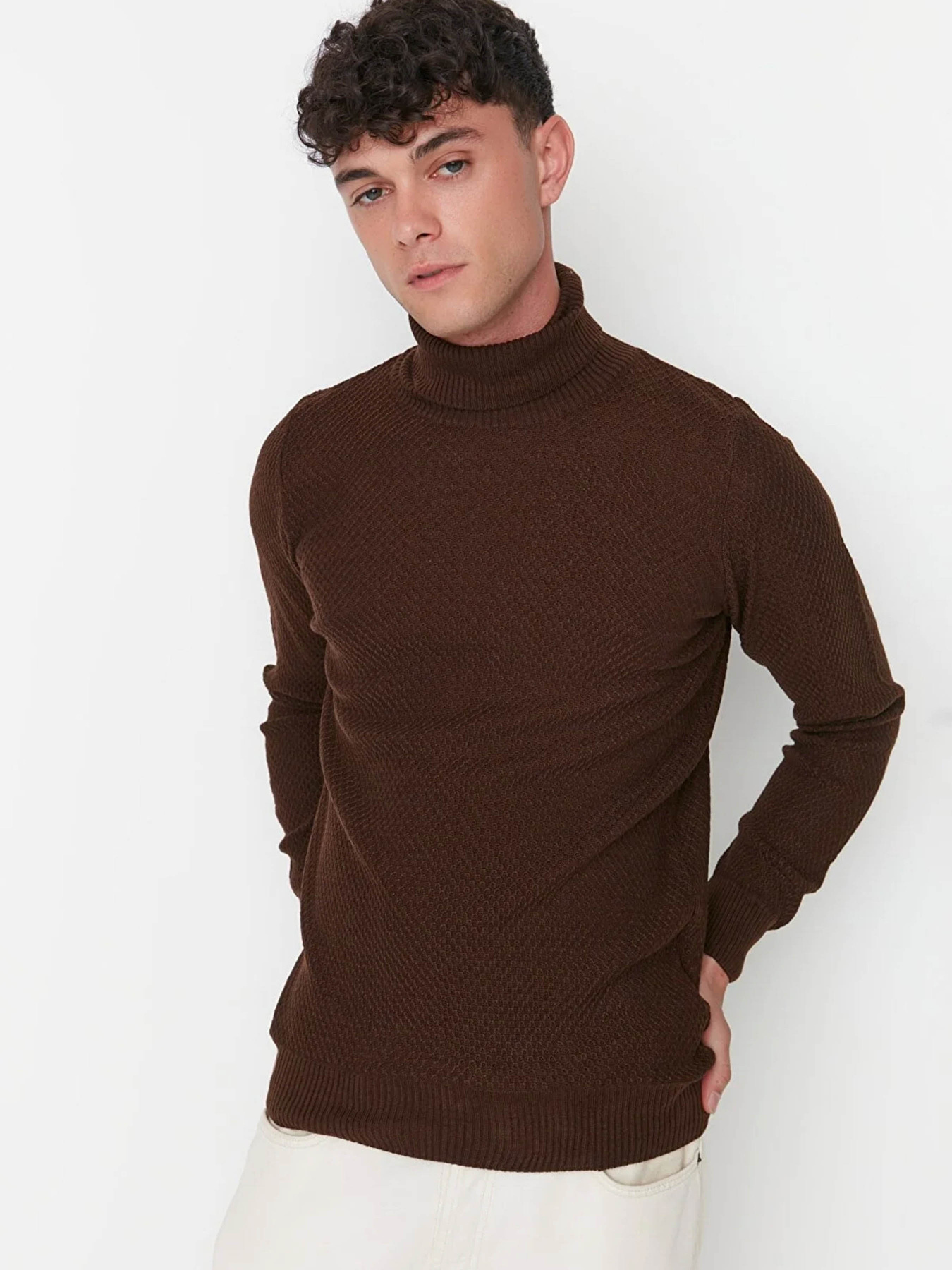 Водолазка Trendyol модель TMNAW21KZ0575/Kahverengi Фото