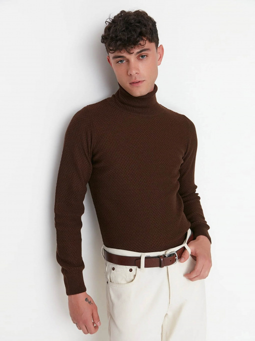 Водолазка Trendyol модель TMNAW21KZ0575/Kahverengi Фото